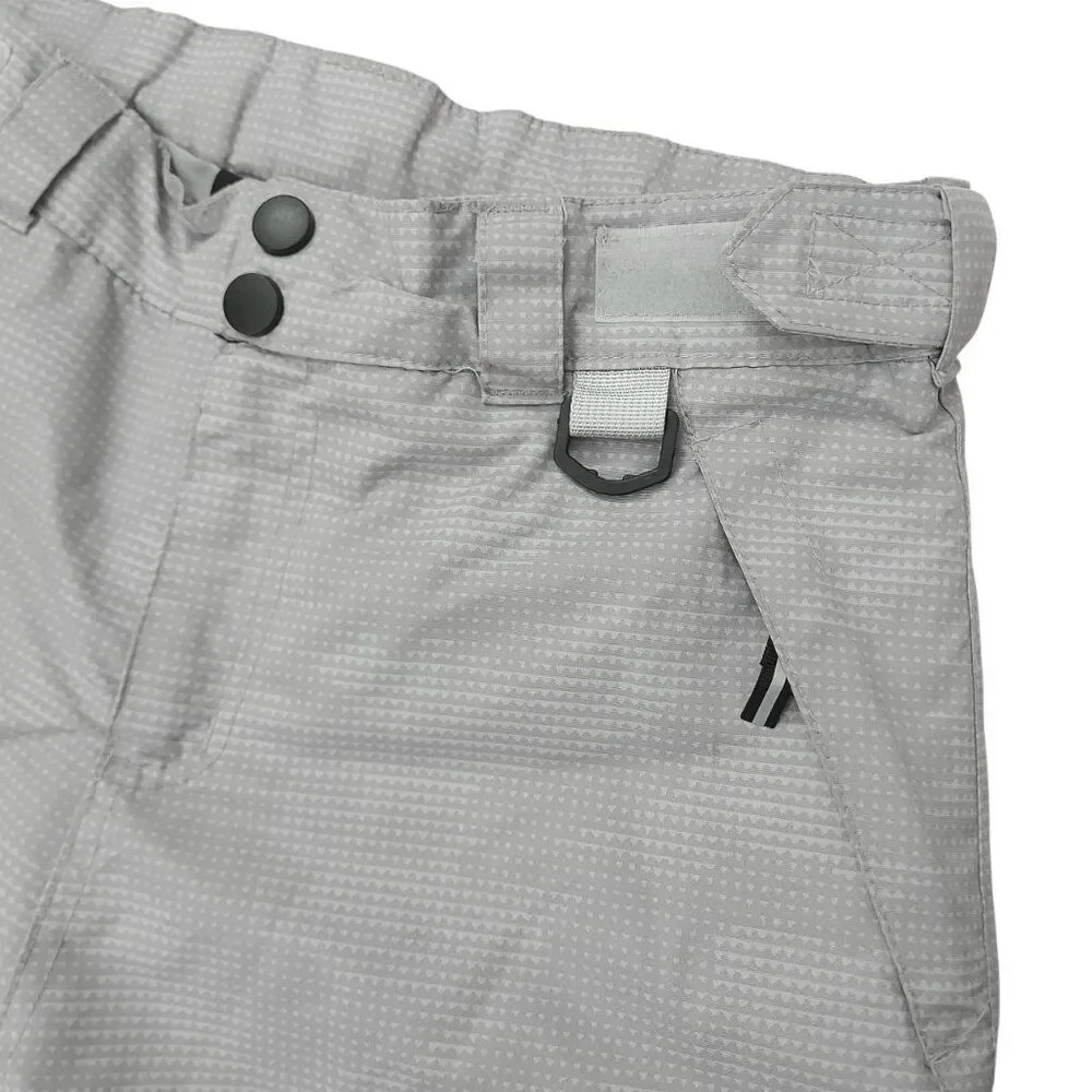 Swiss ALPS Cargo Snow Pants Youth Large 14/16 Gray Insulated Ankle Zip Winter